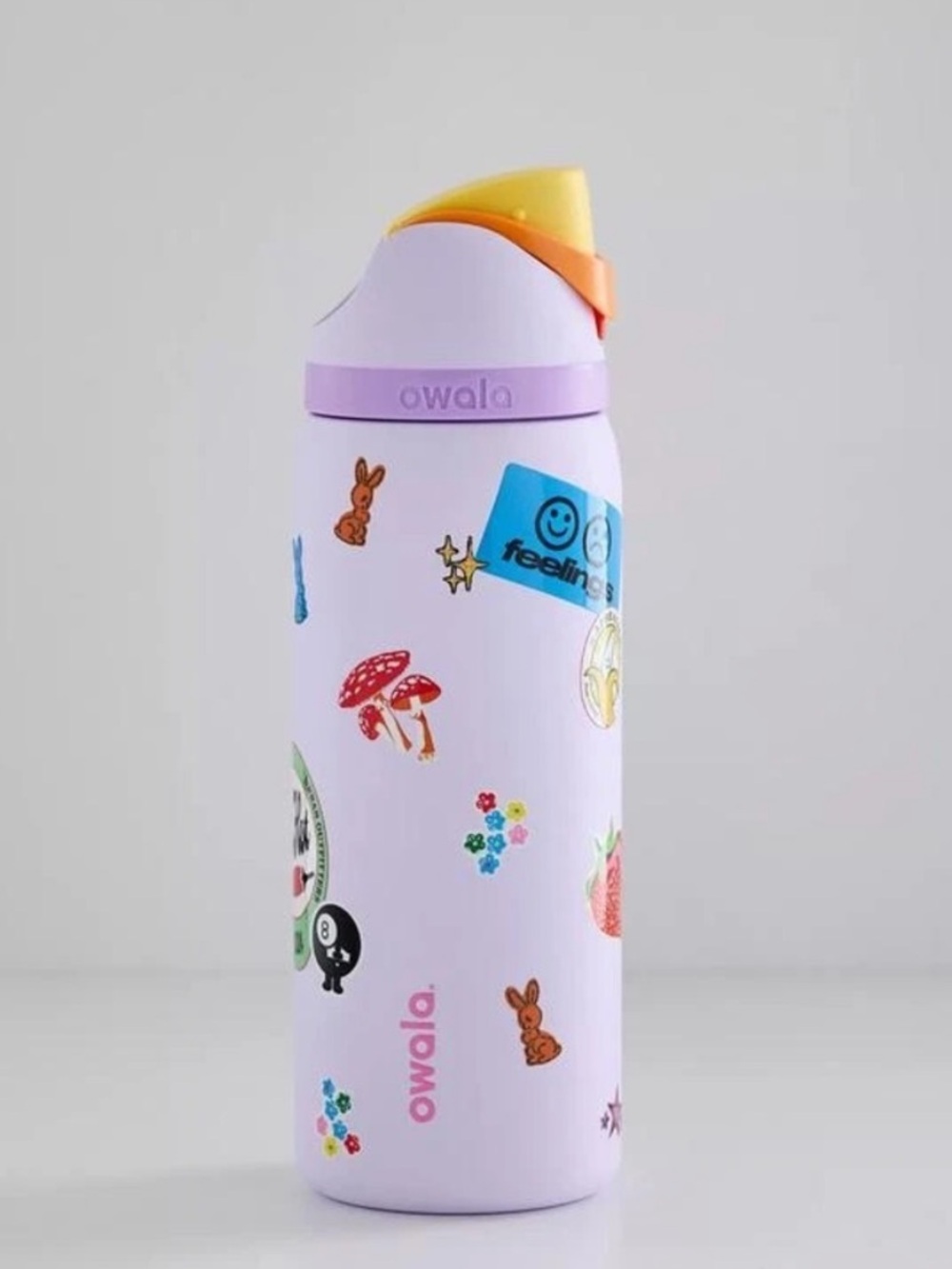 Owala urban outfitters viral 32oz free sip straw Stamps Water Bottle Lavender